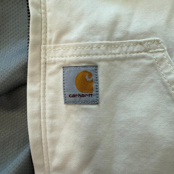 Carhartt Women's Rugged Flex Relaxed Fit Canvas Jacket - Natural - Picture 5 of 5